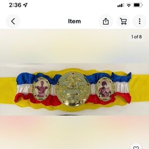 2006 collectors item Rocky Balboa Championship belt
